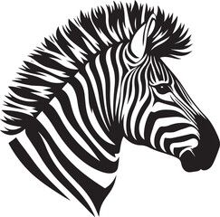 Zebra Silhouette vector illustration