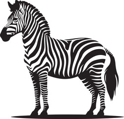 Zebra Silhouette vector illustration