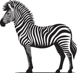 Zebra Silhouette vector illustration