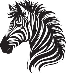 Zebra Silhouette vector illustration