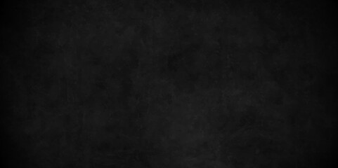 Abstract black stone wall texture grunge rock surface. dark gray background backdrop. wide panoramic banner. old wall stone for dark black distressed grunge background wallpaper rough concrete wall.