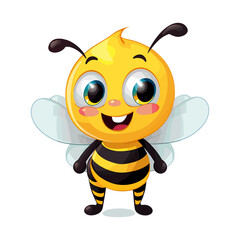 Obraz premium a bee with a bee on his head