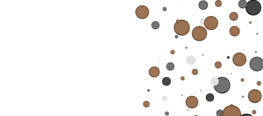 gold  confetti falling down isolated on transparent background.