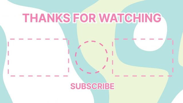 youtube end screen cartoon background, suitable for promoting beach vacations, surf shops, or water sports events. Ideal for summer designs.