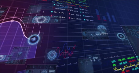 Image of financial data processing over grid
