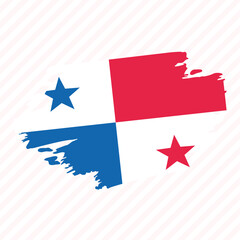 illustration of an flag  Panama