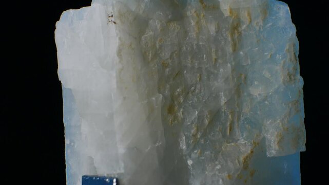Calcite (CaCO3) One of the most abundant minerals on Earth and is extensively utilized in construction and chemical industries. Smooth rotaion. The base of the marble
