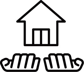 家を大事にするアイコン