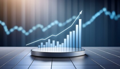 右肩上がりに上昇を続けるグラフ