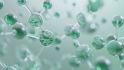 Conceptual diagram of transparent molecular structure