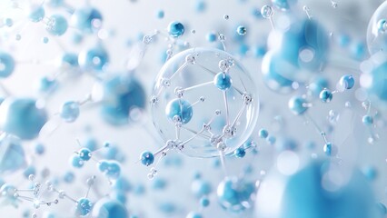 Conceptual diagram of transparent molecular structure