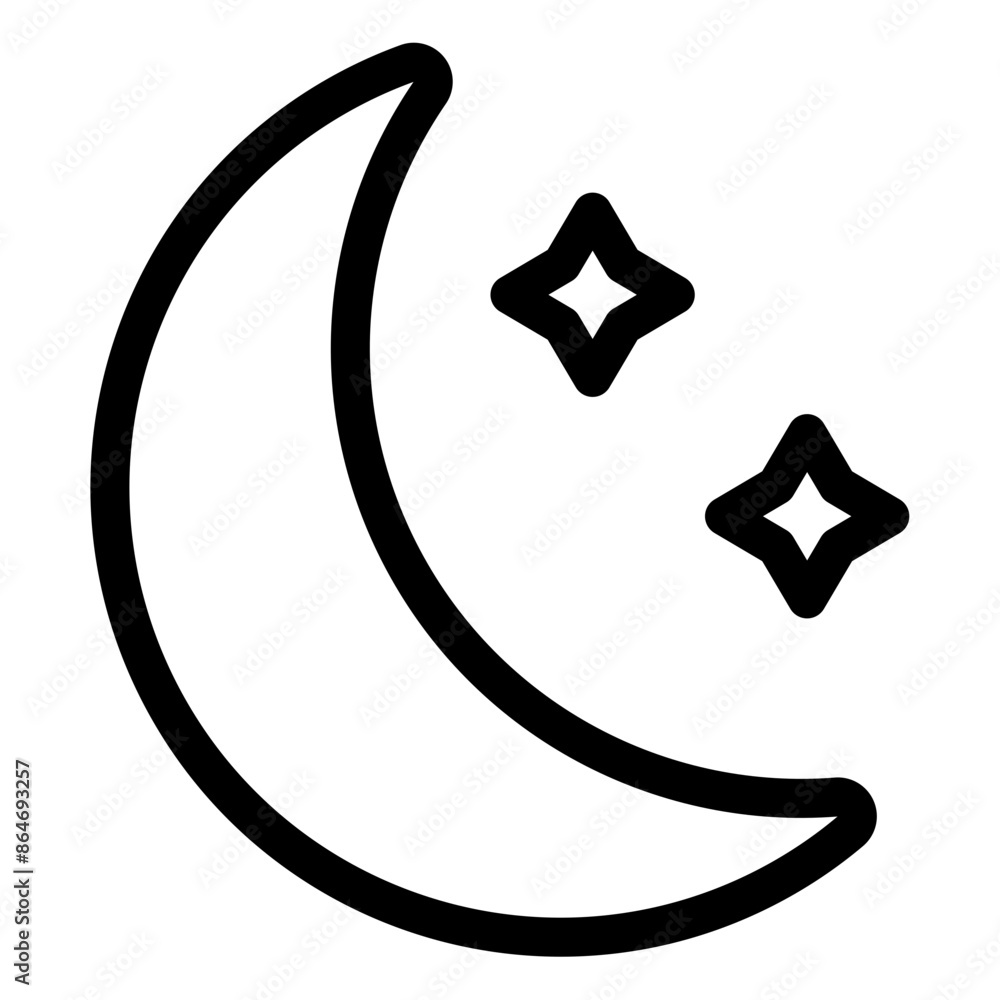 Sticker night mode icon 