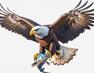 Obraz premium bald eagle in flight