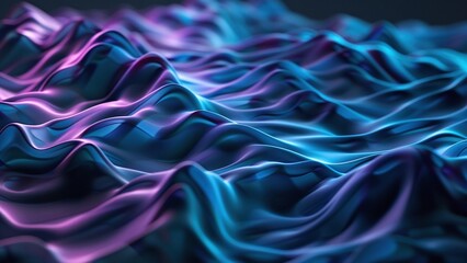 Blue and purple light effect acidic tech liquid fluid background