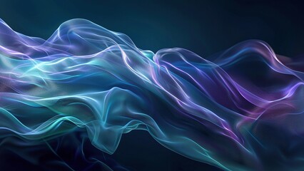 Fototapeta premium Blue and purple light effect acidic tech liquid fluid background