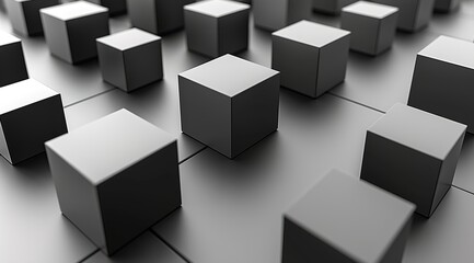 abstract 3d cubes