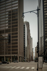 chicago city  downtown architecture and street scenes