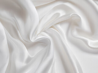 Obraz premium 美しい白のシルク背景素材