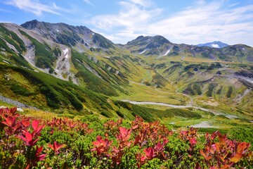 秋の立山連峰　ハイキング