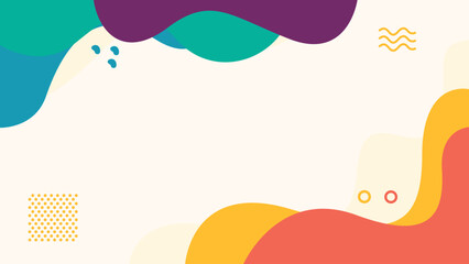 Hand drawn abstract fluid background