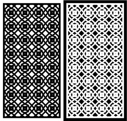 abstract laser cutting pattern for partition

