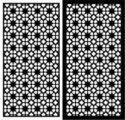 abstract laser cutting pattern for partition
