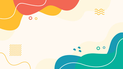 Hand drawn abstract fluid background