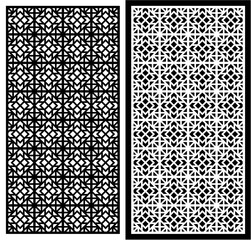 abstract laser cutting pattern for partition
