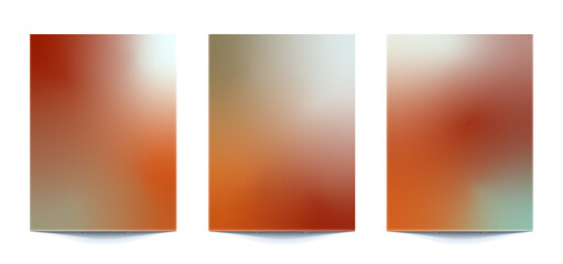 Obraz premium set abstract multi color gradient backgrounds of vibrant colors with pastel colors. For covers, wallpapers, brands, social media and other mobile projects