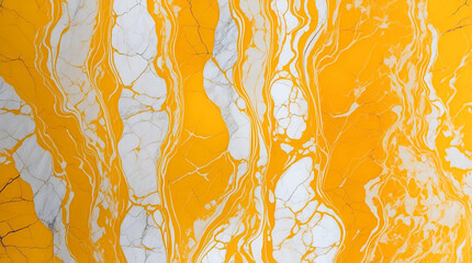  A marble surface with elegant yellow and white swirls, creating a stunning visual contrast.