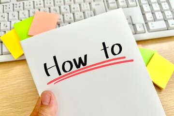 ハウツー本で勉強する