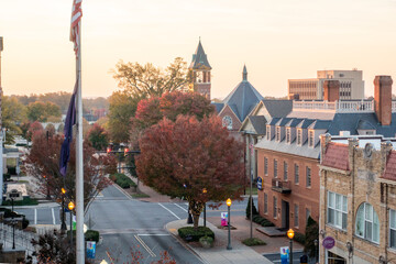 Rock hill south carolina downtown autumn season © digidreamgrafix