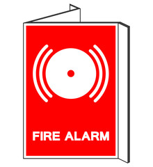 Fire Alarm Symbol Sign, Vector Illustration, Isolate On White Background Label. EPS10