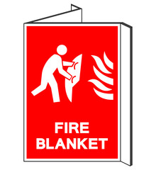 Fire Blanket Symbol Sign, Vector Illustration, Isolate On White Background Label. EPS10