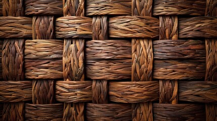 Woven basket pattern detailed craftsmanship