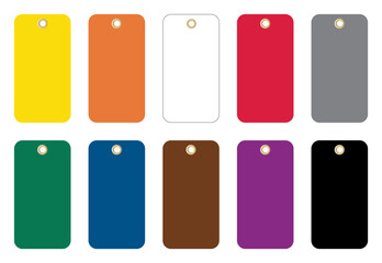 Blank Set Tag Symbol Sign,Vector Illustration, Isolate On White Background Label. EPS10