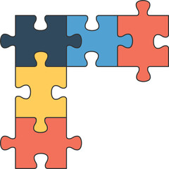 Fototapeta premium Puzzle Illustration