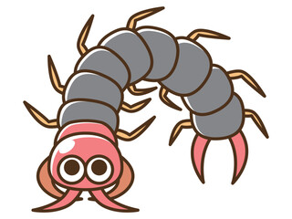 害虫_ムカデのイラスト