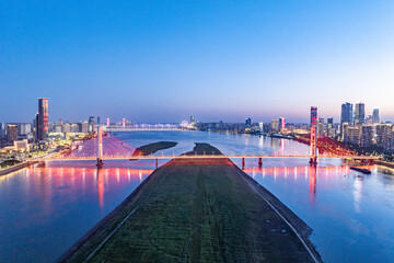 panorama of the city at night