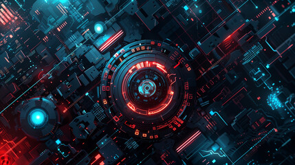 Fototapeta premium modern technology background, wallpaper 
