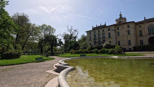 Stroll Through Milan Park Fountain
