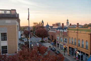 Rock hill south carolina downtown autumn season © digidreamgrafix