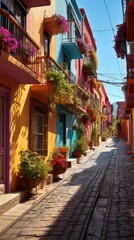 Fototapeta premium street in the town