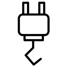 Crane Hock Industry Line Icon