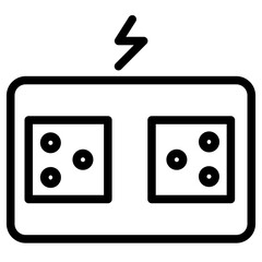 Cable Connection Industry Line Icon