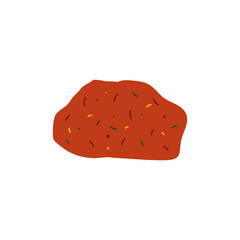 Bauxite icon. Natural resource. Mining.
