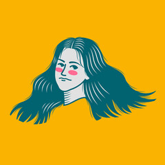 Character design avatar flat minimalist 71