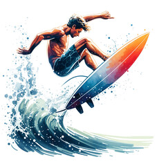 person surfing on the waves