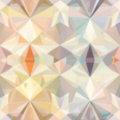 Serene Symmetry: Geometric Motif in Soft Pastel Colors, seamless