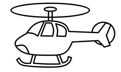 Cute helicopter sketch